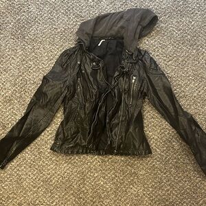Free people leather jacket